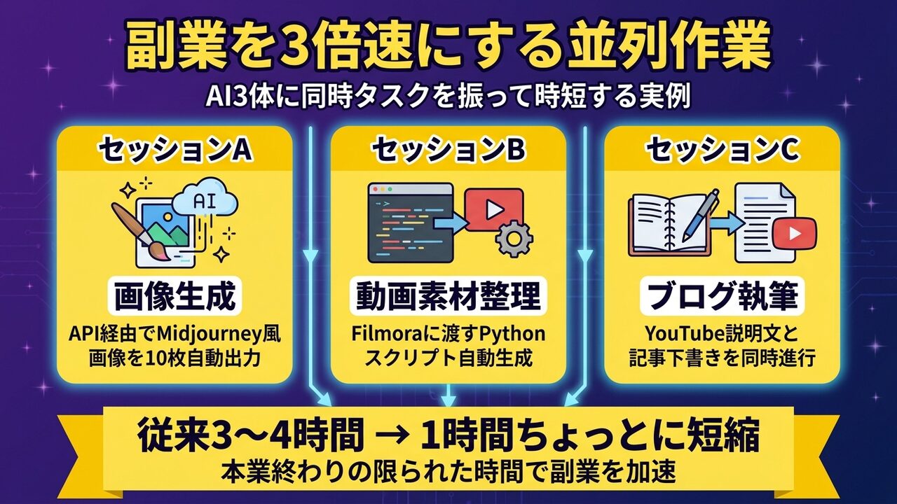 Claude Codeデスクトップ版で副業を加速する3つの活用シーン｜並列作業・ライブプレビュー・寝る間タスク