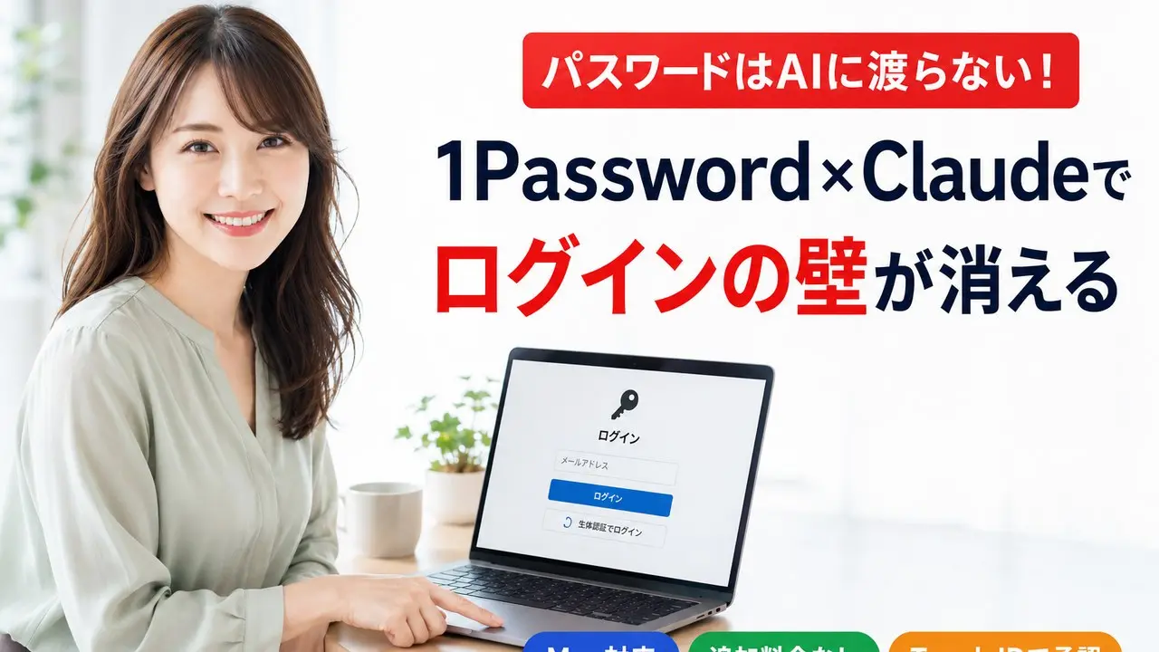 1Password for Claudeの使い方と接続エラー解決