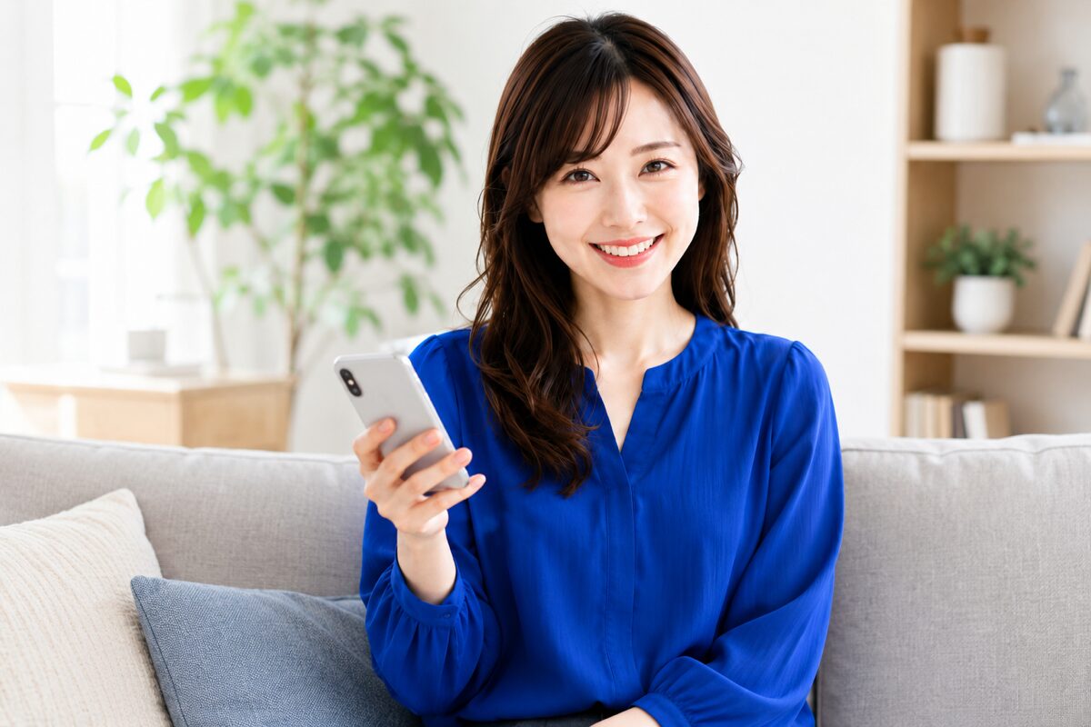 会計ソフトで確定申告の準備を終えて安心する会社員のイメージ