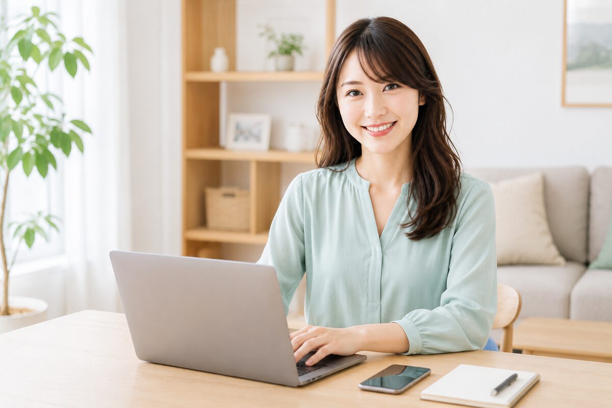 使い方を決めてすっきりした表情で画像生成を始める会社員のイメージ
