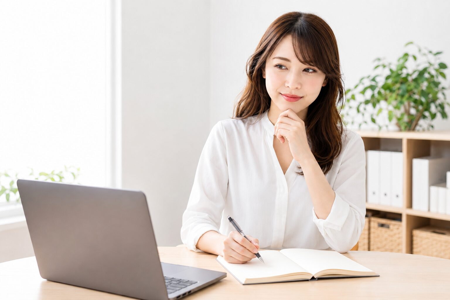 メモを取りながらサーバーを比較検討している様子